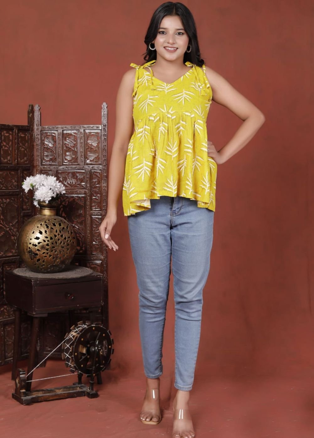 white and pink sleeveless peplum top white and pink sleeveless peplum top